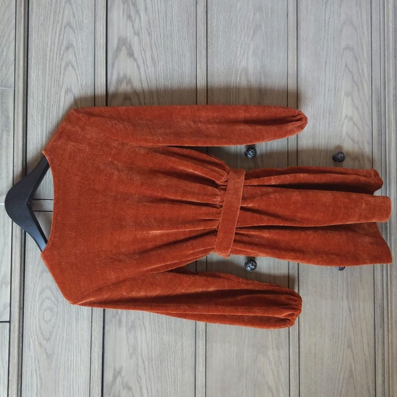 Amadi Rust Color Dress Robe - Picture 4 of 8